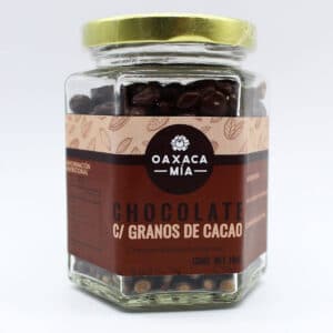 Chocolate Gourmet con Granos de Cacao
